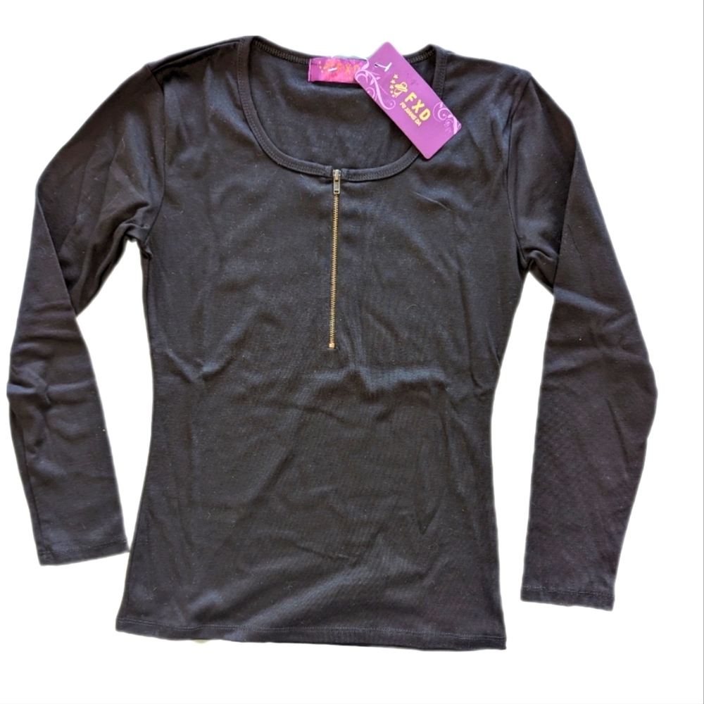 Long Sleeve T-Shirt / Top - Size Small - Cotton Blend